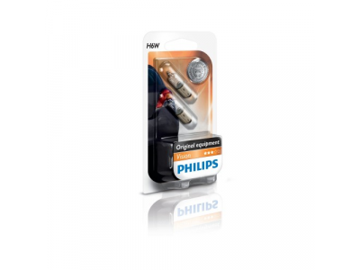 Стандартные лампы для салона и сигнальные лампы Vision H6W/12 В/6 Вт от PHILIPS Стандартные лампы для салона и сигнальные лампы Vision H6W/12 В/6 Вт